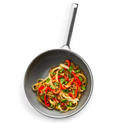 GreenPan APEX wok pánev, 28 cm, nerezová