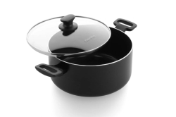 GreenPan ESSENCE hrnec 24 cm s poklicí, černá